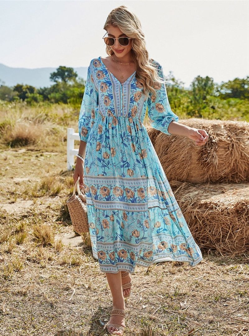Bequemes Boheme-Kleid