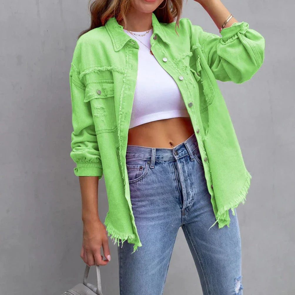WW | Zerrissene Jeanjacke