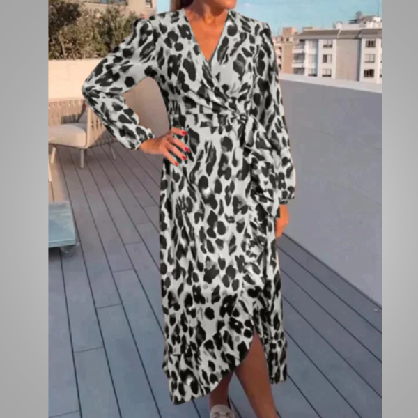 Merche Sommerkleid mit Leopardenmuster