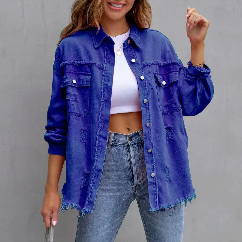 WW | Zerrissene Jeanjacke