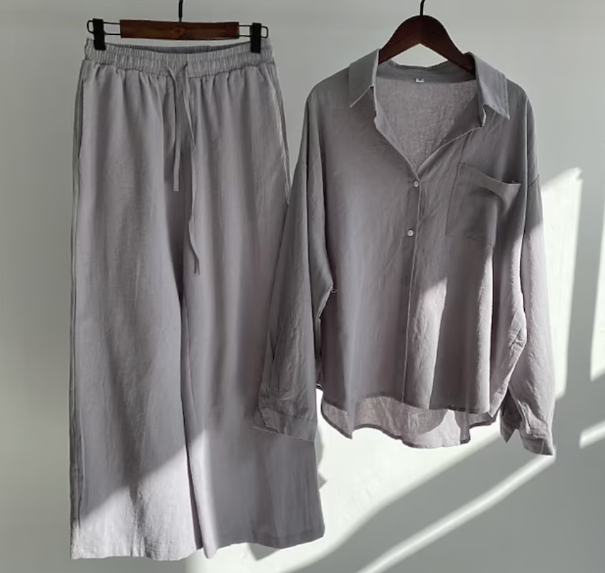 WW | Zweiteiliges Satz Aus Langarmshirt Und Hose Mit Kordelzug