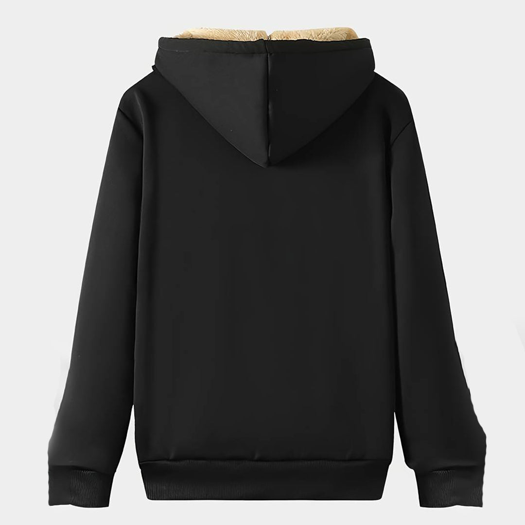 Merche - Set - Thickened Fleece Lined Woolen Jacket Sports Suit - Winter