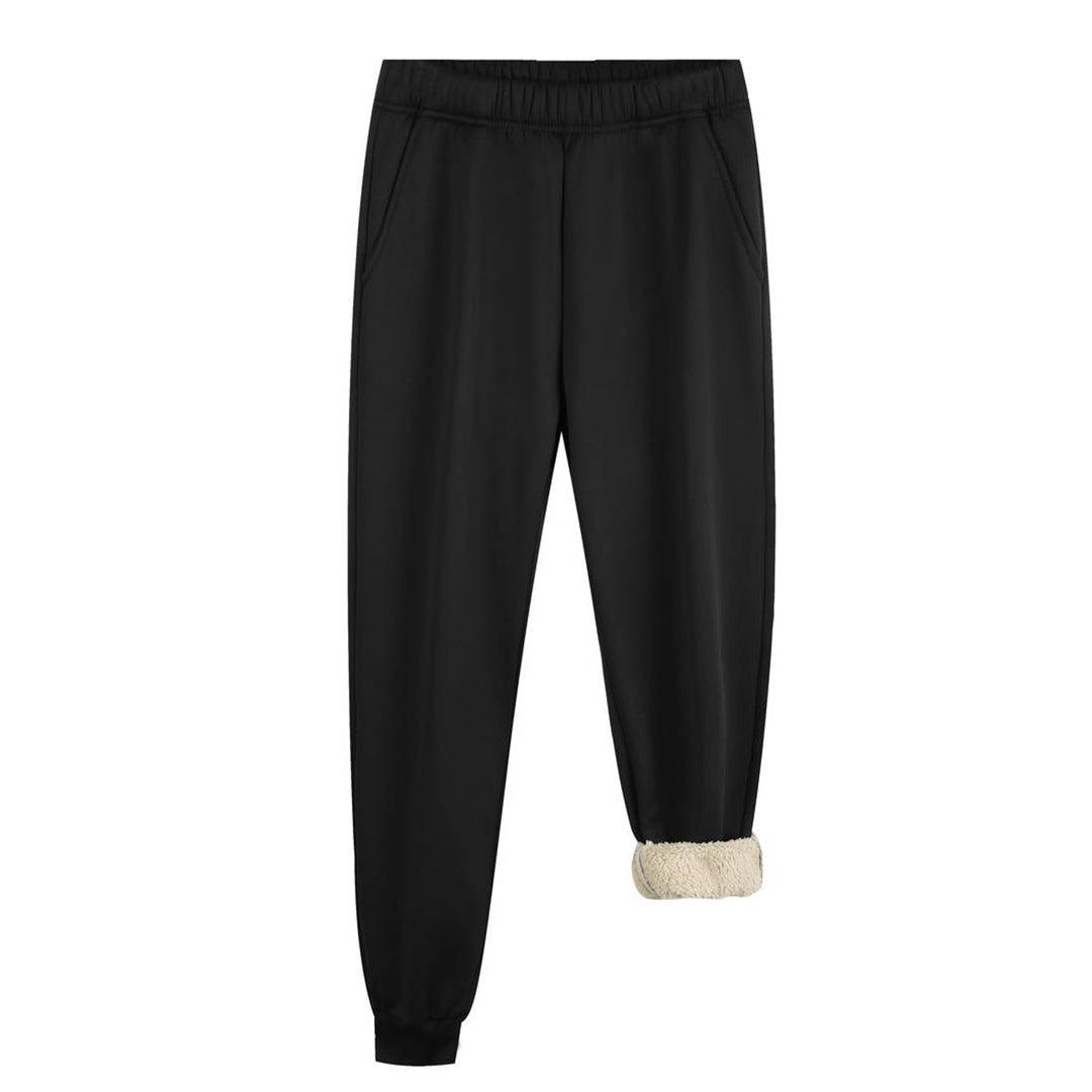 Merche - Set - Thickened Fleece Lined Woolen Jacket Sports Suit - Winter