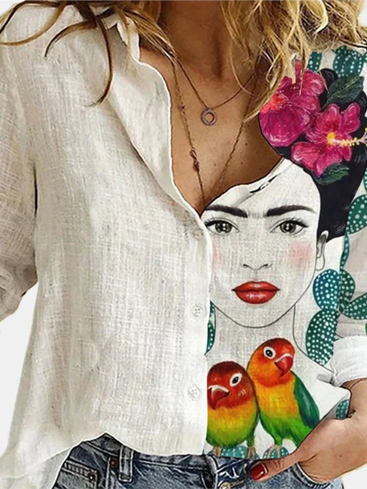 Merche Blusen im Retro-Look für Frauen