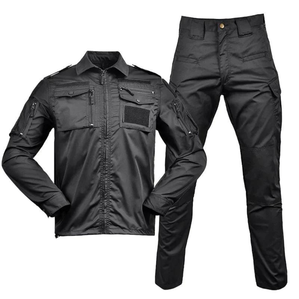 Merche Pockets mit Kragen und angepasster Hose Training Set