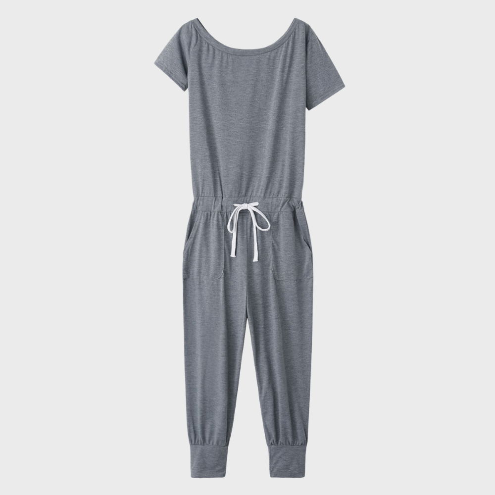 Merche Overall mit Rundhalsausschnitt und verstellbarem Kordelzug