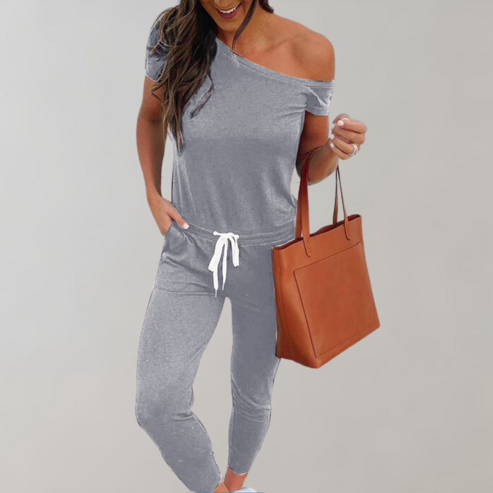 Merche Overall mit Rundhalsausschnitt und verstellbarem Kordelzug