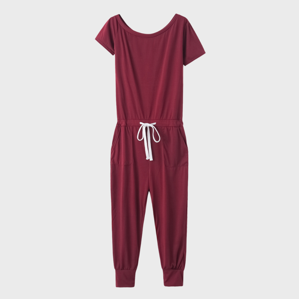 Merche Overall mit Rundhalsausschnitt und verstellbarem Kordelzug