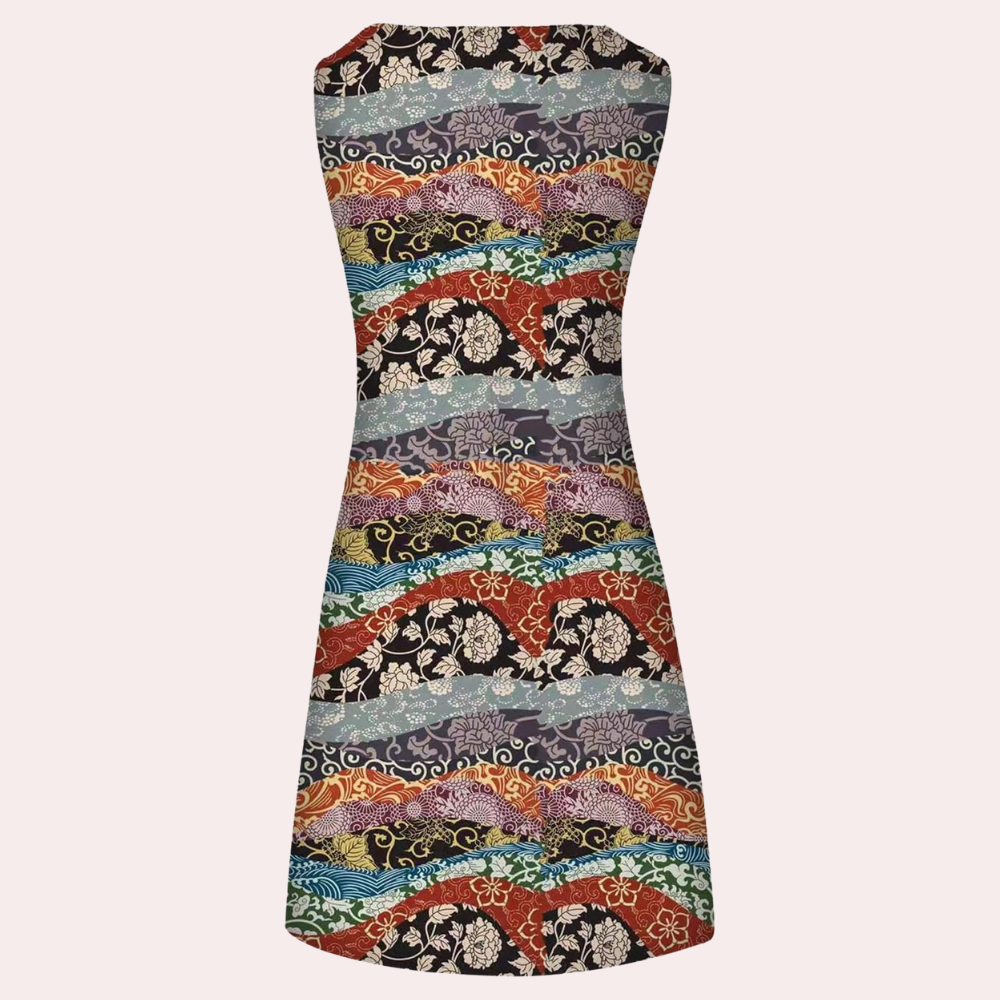 Lässiges Strandkleid mit Blumenmuster für Damen