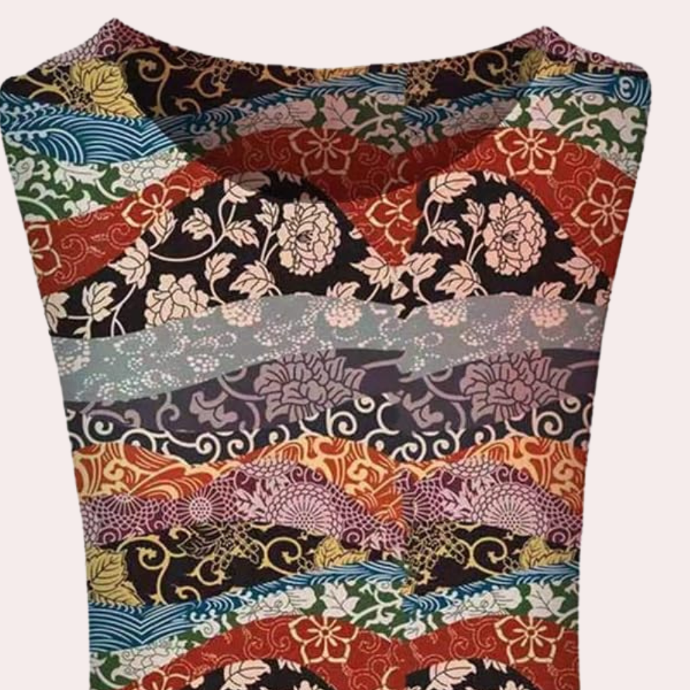 Lässiges Strandkleid mit Blumenmuster für Damen