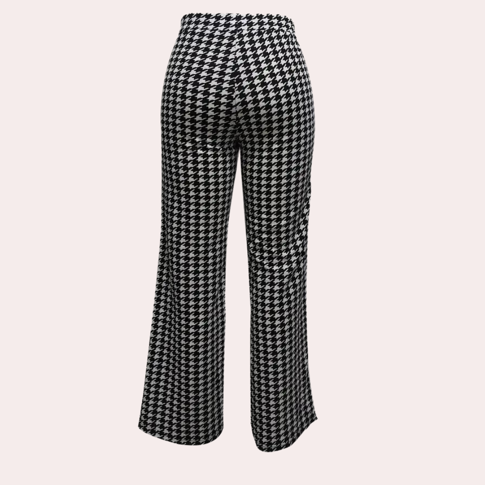 WW | Zeitlose Hahnentritt Hose Für Damen