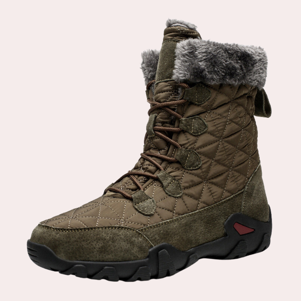 WW | Warme Stiefelette Mit Fellfutter Und Rutschfester Sohle Für Komfort