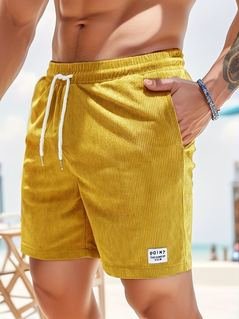 WW | Verstellbare Kurze Hosen Mit Kordelzug Im Lose Passform Gestaltung Mit Funktionellen Taschen