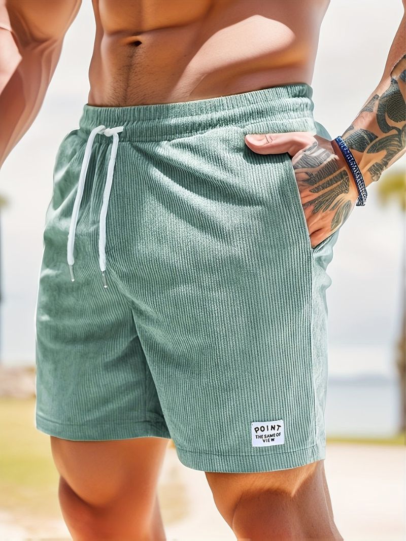 WW | Verstellbare Kurze Hosen Mit Kordelzug Im Lose Passform Gestaltung Mit Funktionellen Taschen