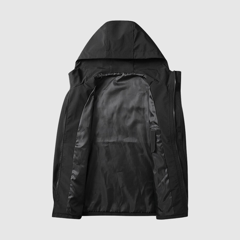 WW | Winddicht Herrenjacke Mit Reißverschlusstaschen Stilvoll Und Funktional