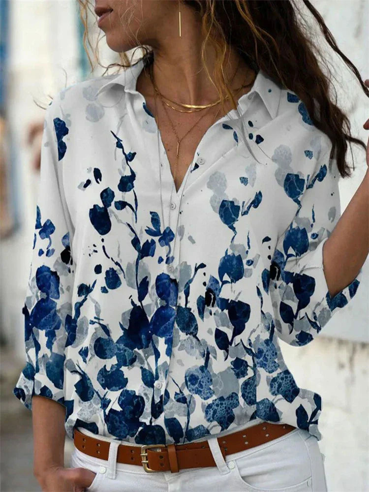 Merche stylische Print-Damenbluse für vielseitigen Streetstyle