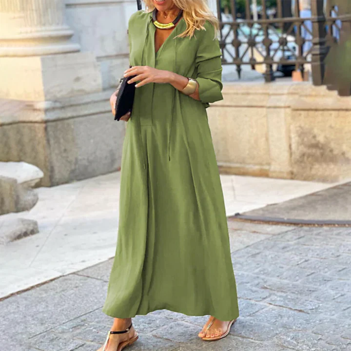 damen bequemes maxikleid