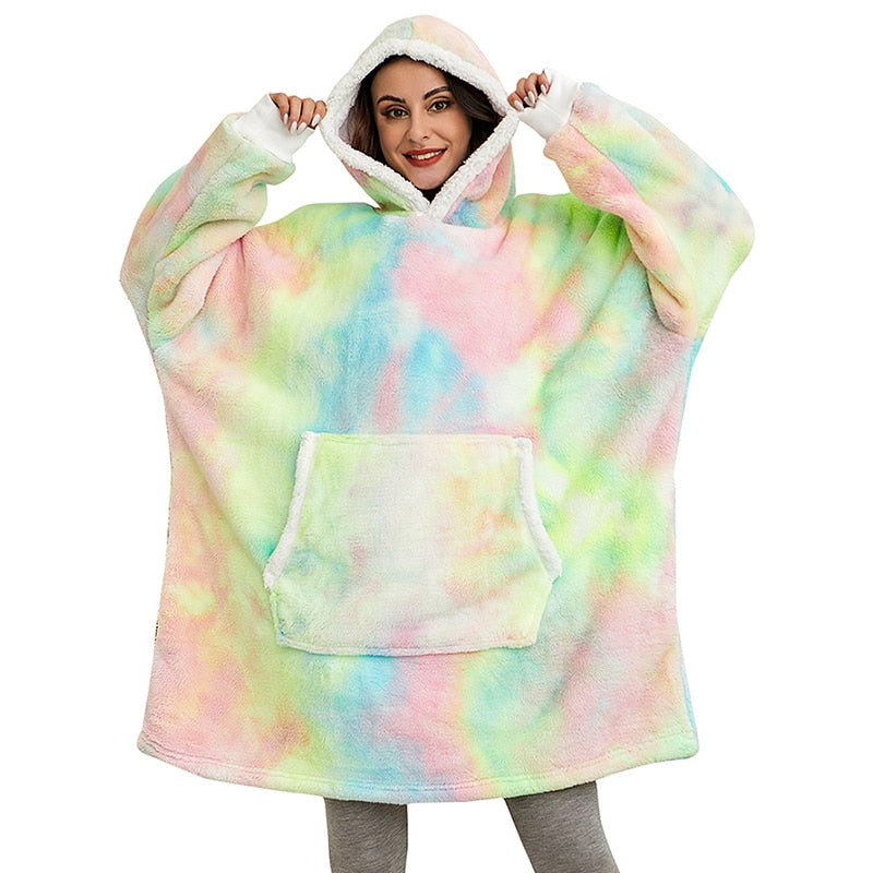 WW | Weicher Kapuzenpulli Und Bequeme Decke in Einem!
