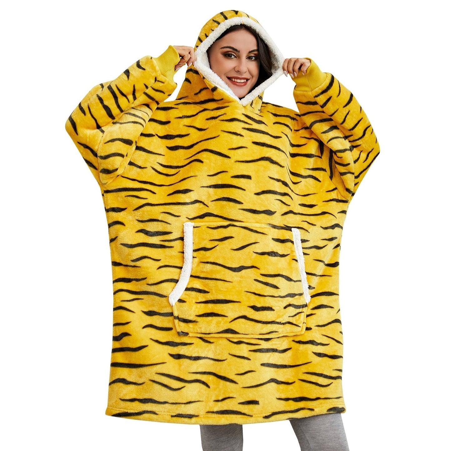 WW | Weicher Kapuzenpulli Und Bequeme Decke in Einem!