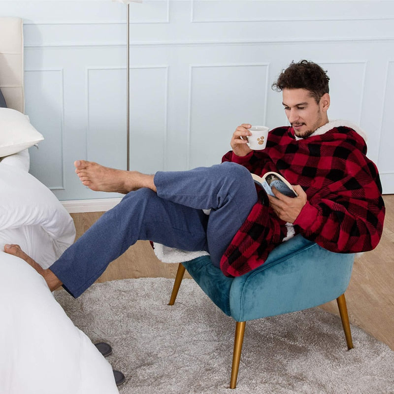 WW | Weicher Kapuzenpulli Und Bequeme Decke in Einem!