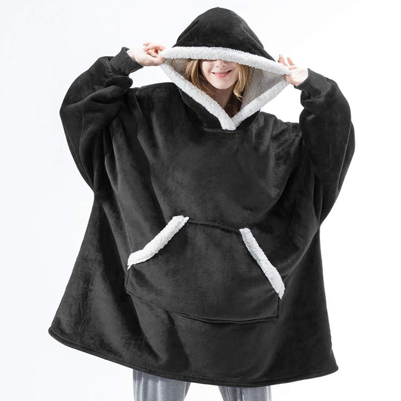 WW | Weicher Kapuzenpulli Und Bequeme Decke in Einem!