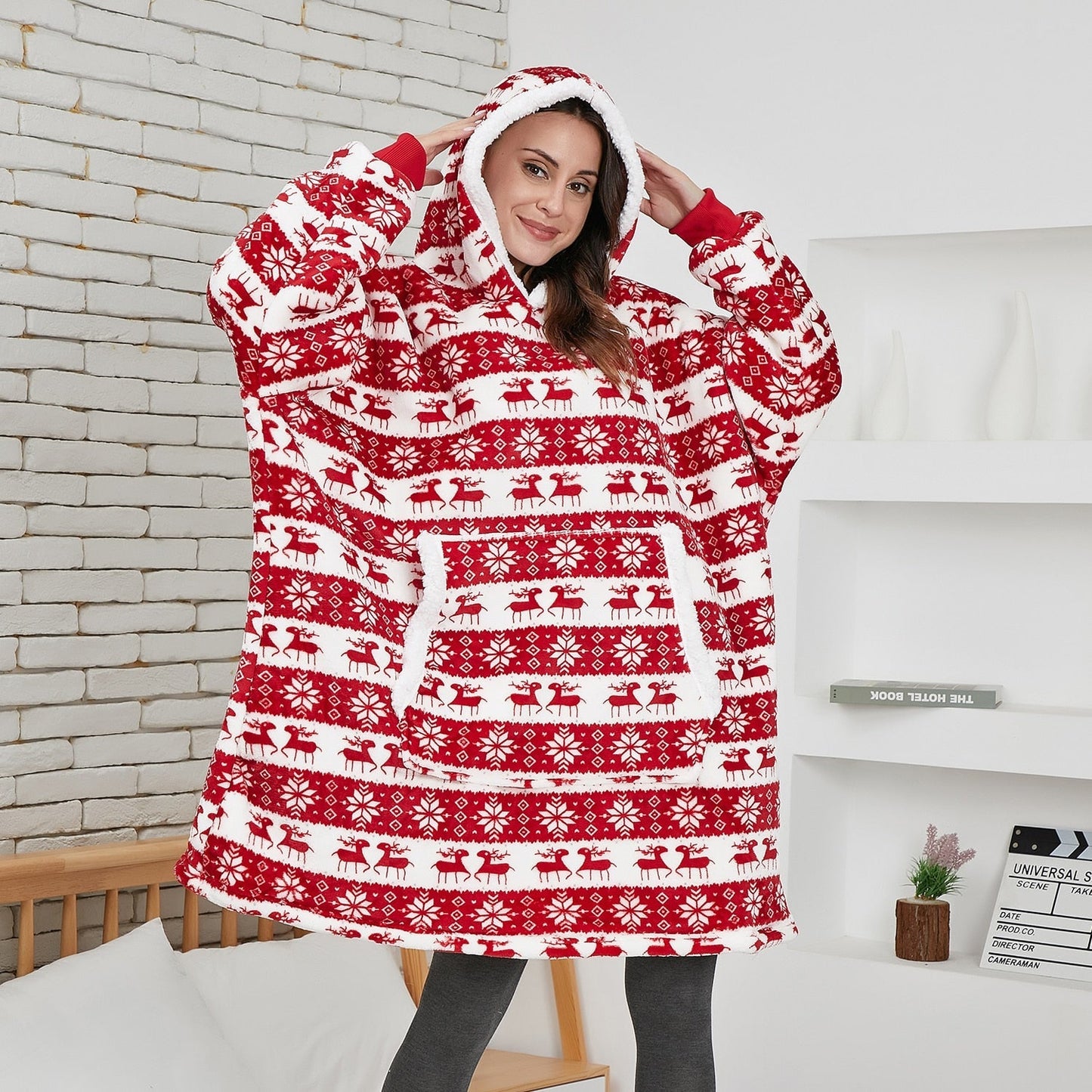 WW | Weicher Kapuzenpulli Und Bequeme Decke in Einem!