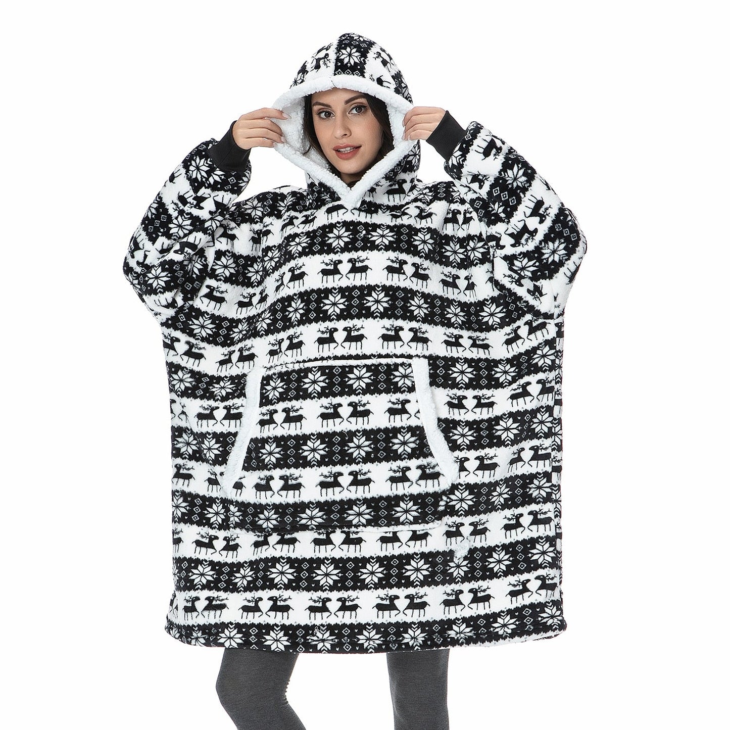 WW | Weicher Kapuzenpulli Und Bequeme Decke in Einem!