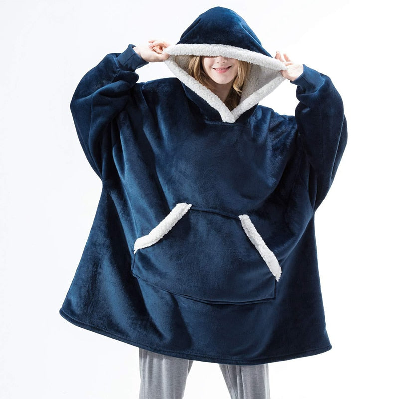 WW | Weicher Kapuzenpulli Und Bequeme Decke in Einem!
