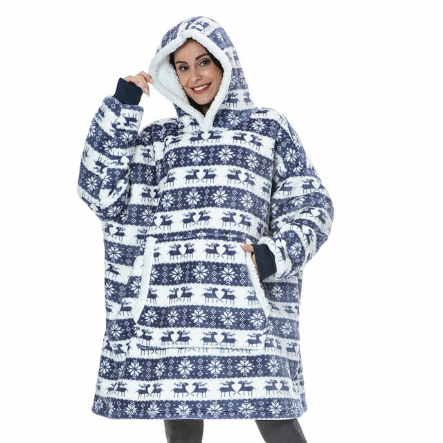 WW | Weicher Kapuzenpulli Und Bequeme Decke in Einem!