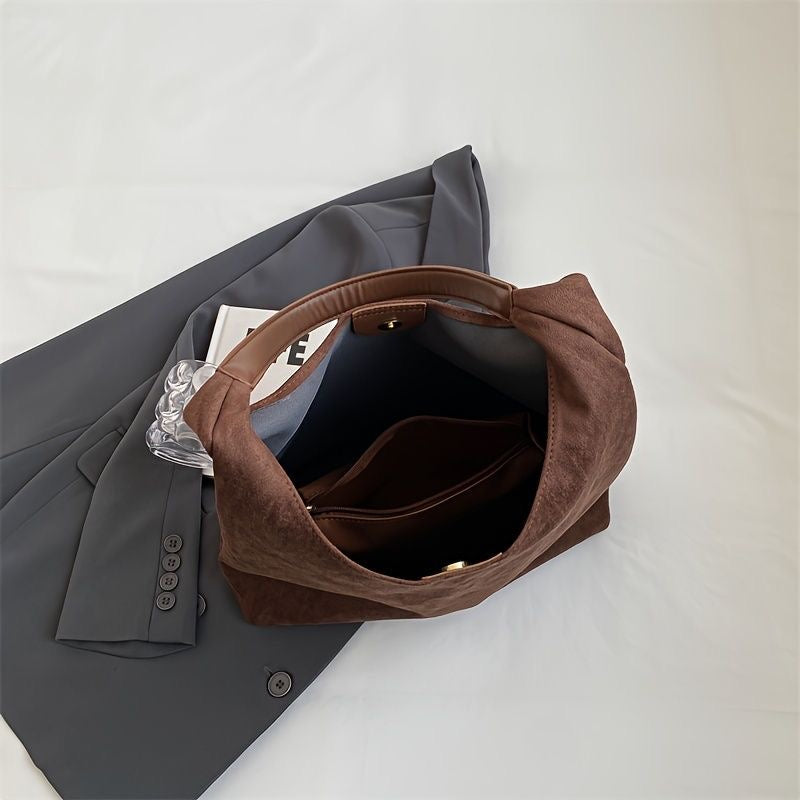 WW | Zeitlose Wildleder Schultertasche