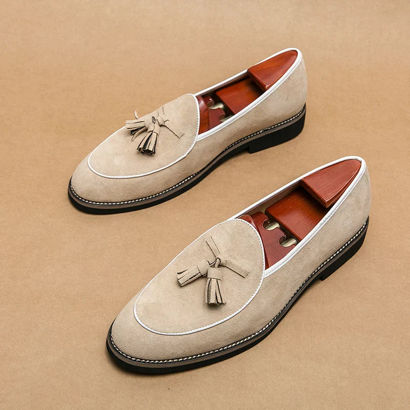 Comfort - Wildleder-Loafer mit Quasten