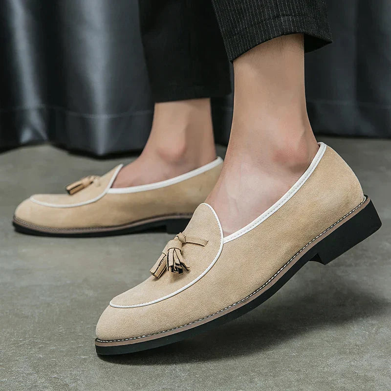 Comfort - Wildleder-Loafer mit Quasten