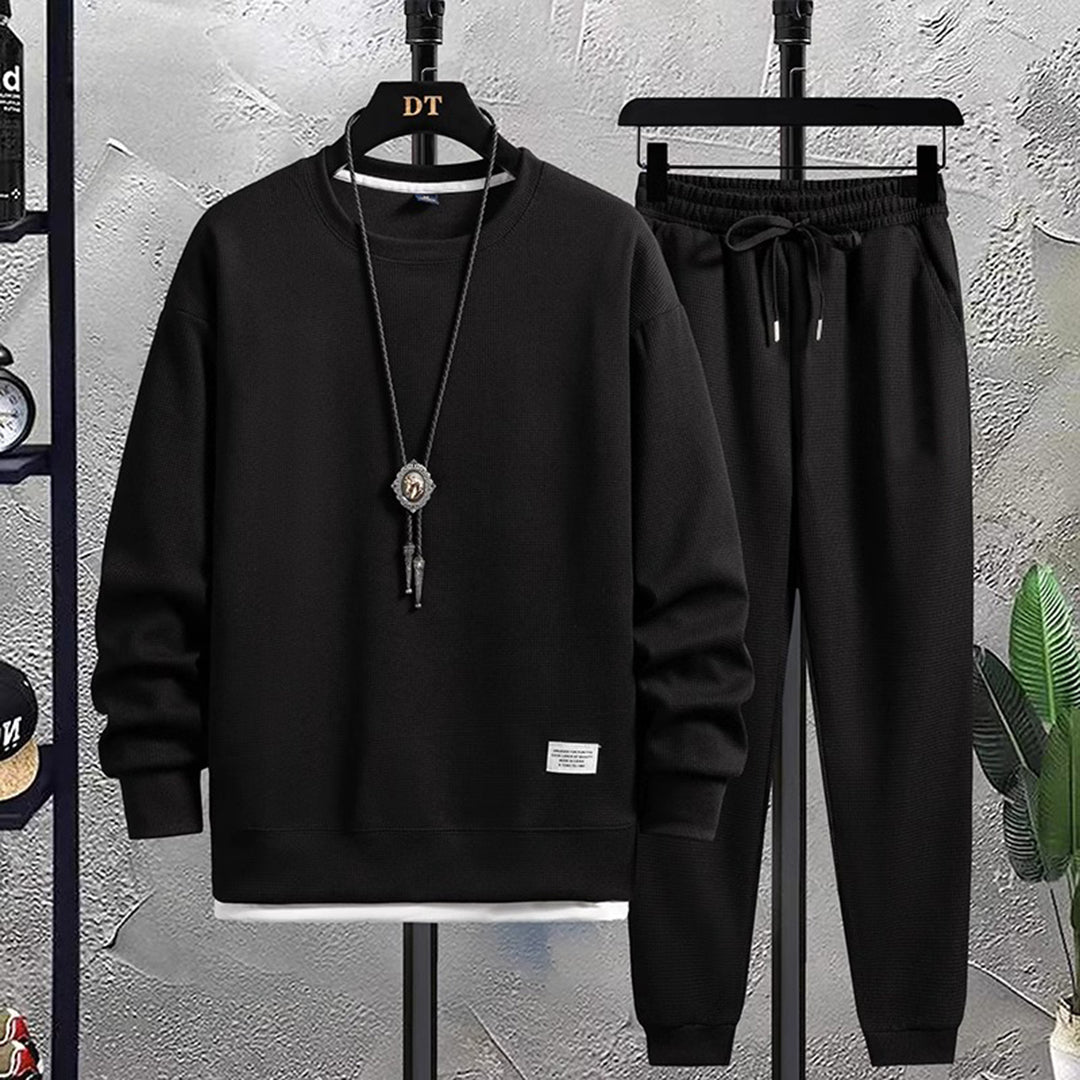 Merche einfarbiger Jogginganzug Set