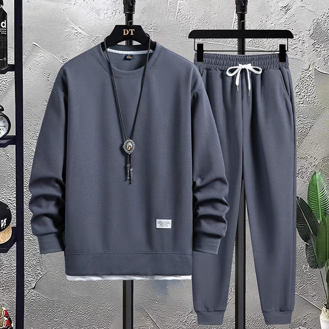 Merche einfarbiger Jogginganzug Set