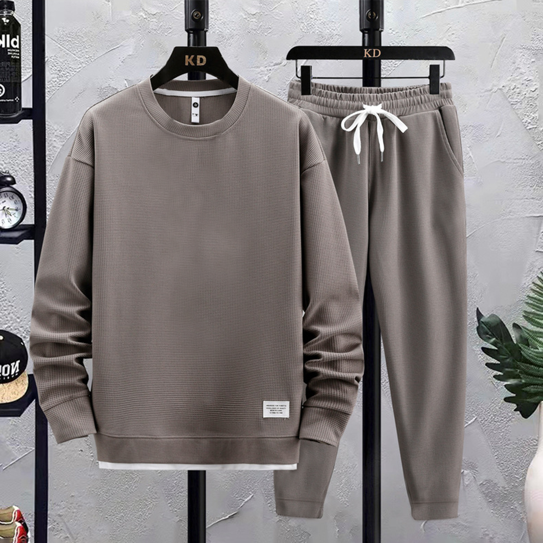 Merche einfarbiger Jogginganzug Set