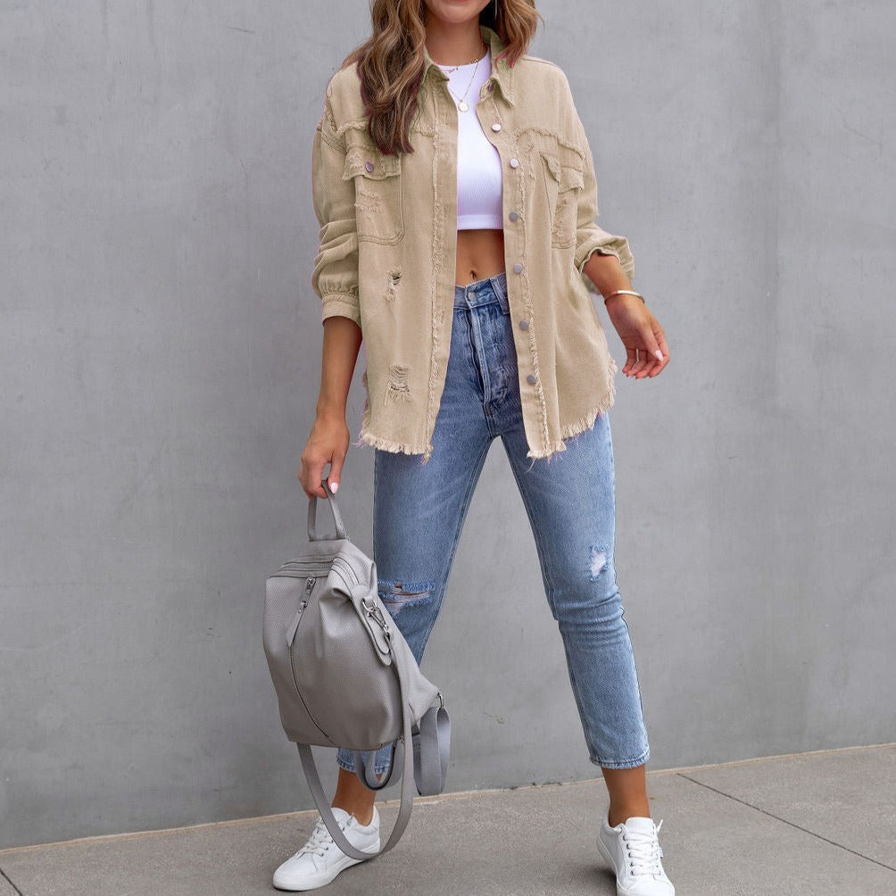 WW | Zerrissene Jeanjacke