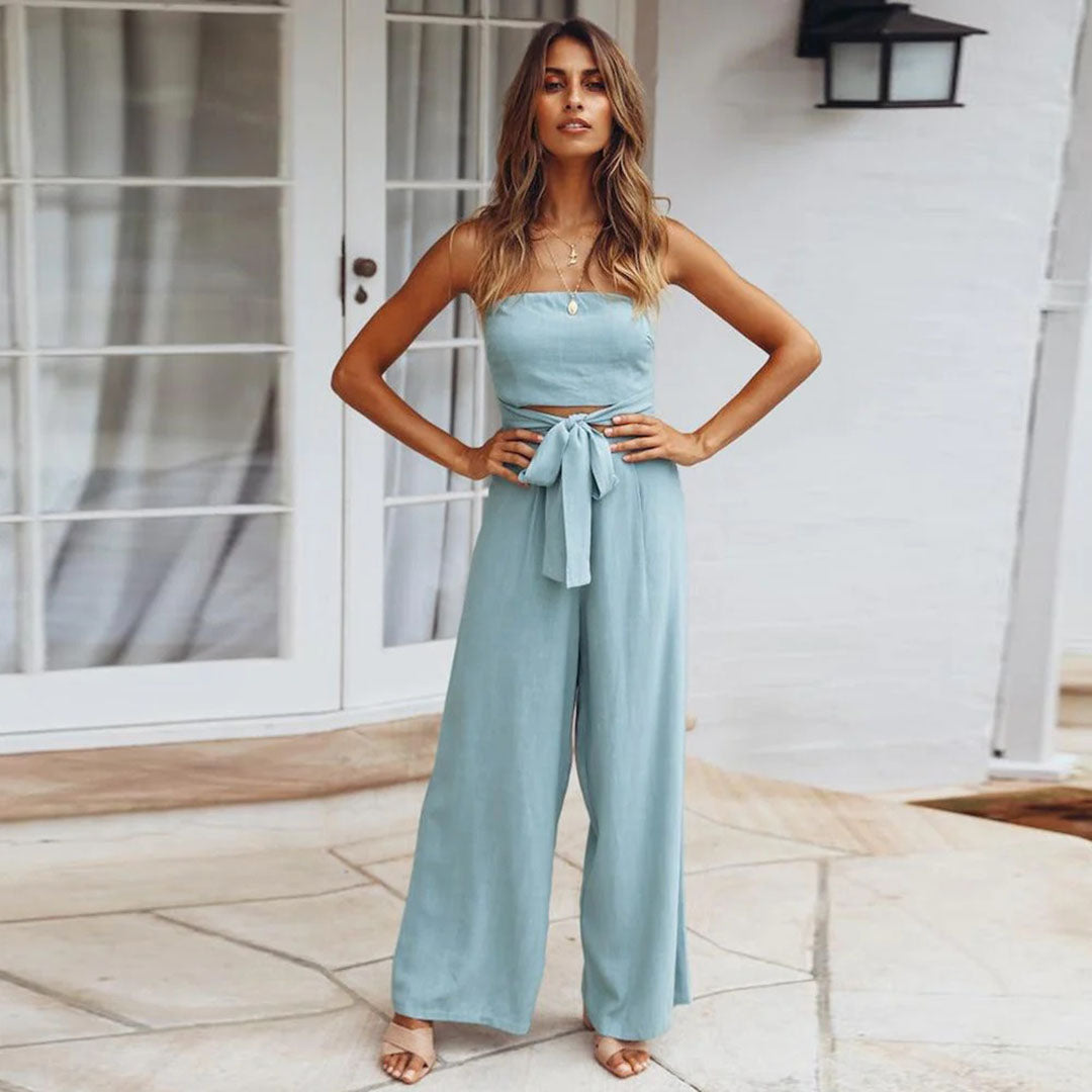 Merche Tube Jumpsuit mit fester Farbe ideal für den Sommer