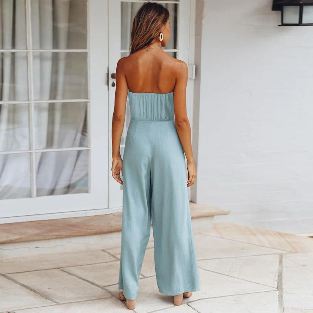 Merche Tube Jumpsuit mit fester Farbe ideal für den Sommer