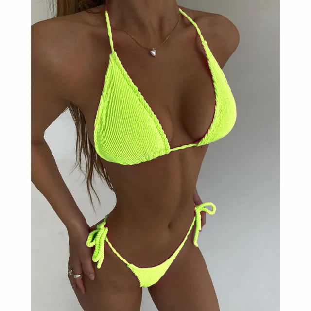 Zoé - Schwarzes Strand-Bikini-Set