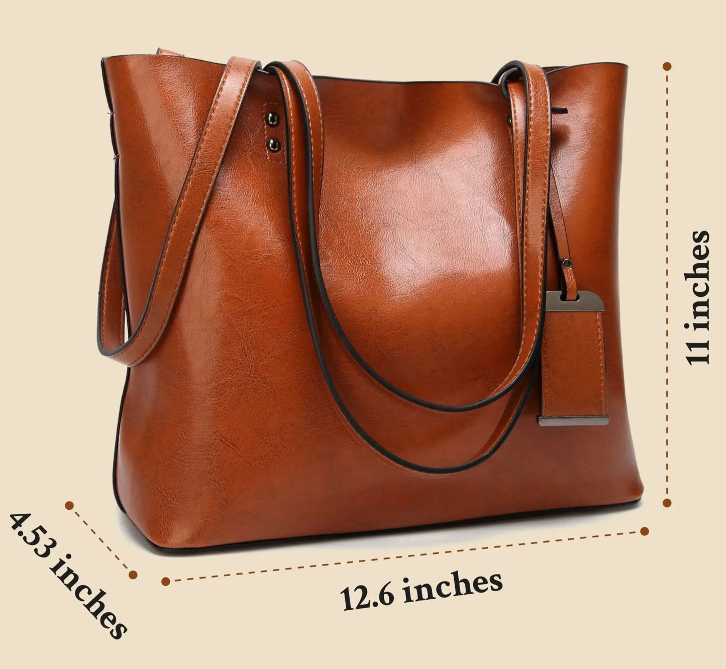 WW | Zeitlose Weinlese Lederhandtasche