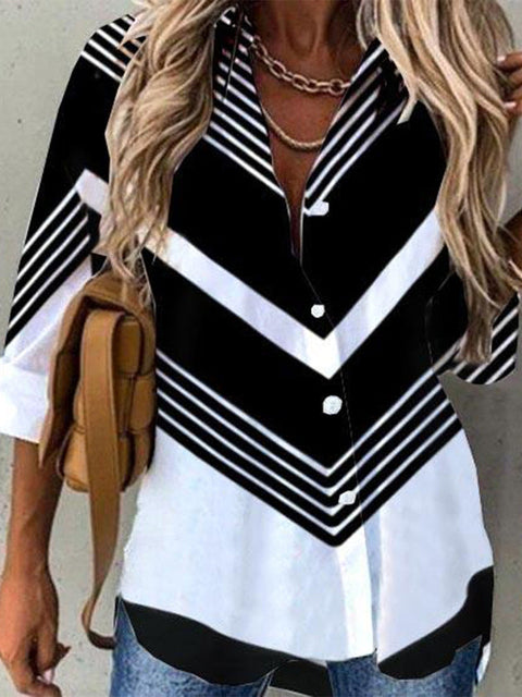 Merche Druck Design ummer Blusen für Frauen mit Rüschen Akzente