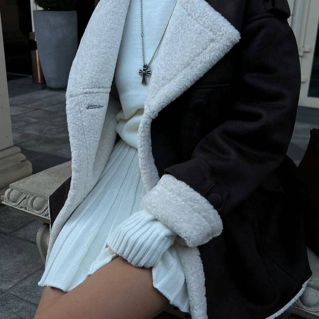 Damen modische Elegante Oversize-Mantel Merchesia