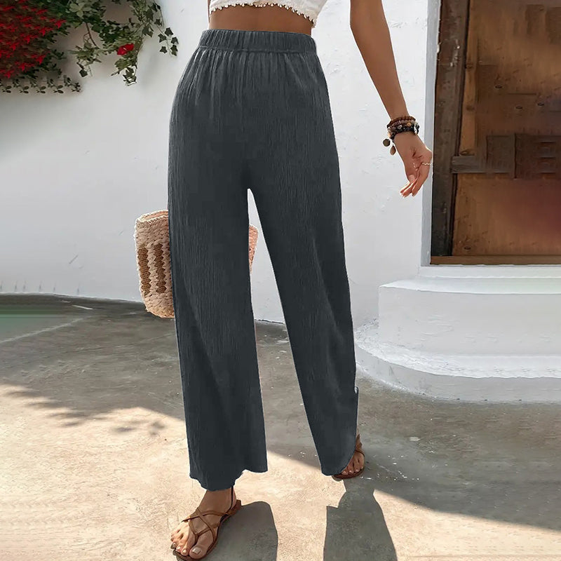 Merche | Elegante Luftige Sommerhosen Damen Mit Weitem Bein