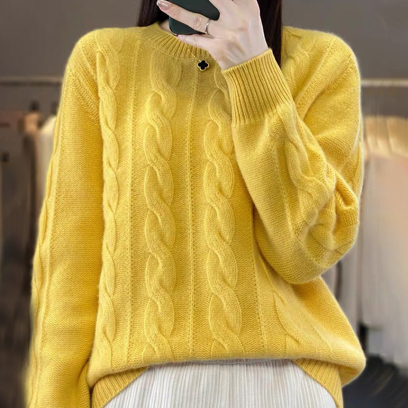 WW | Warmer Und Weicher Handgefertigter Strickpullover