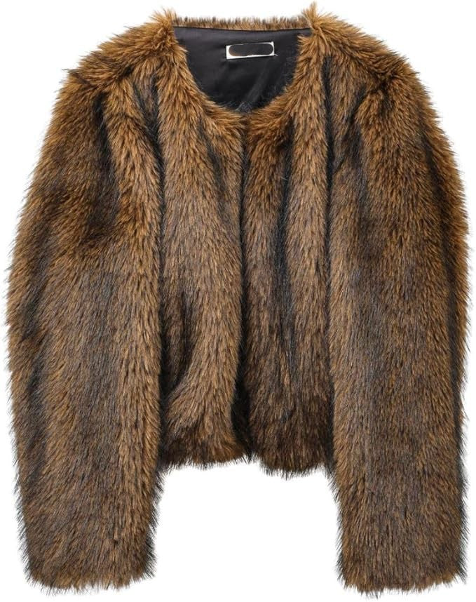 Damen Fleece-Kurzmantel Merchesia