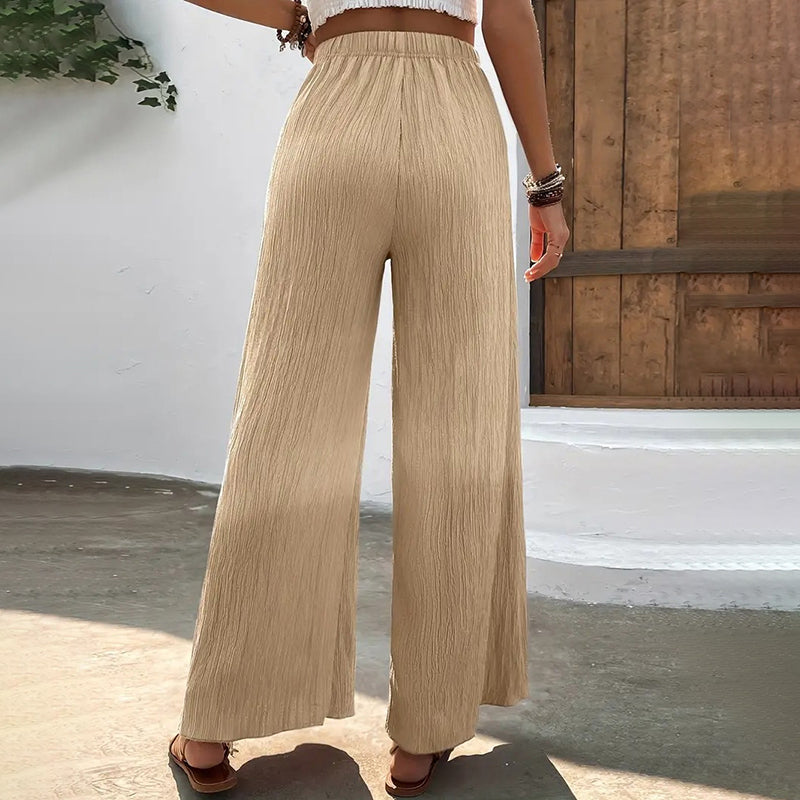 Merche | Elegante Luftige Sommerhosen Damen Mit Weitem Bein