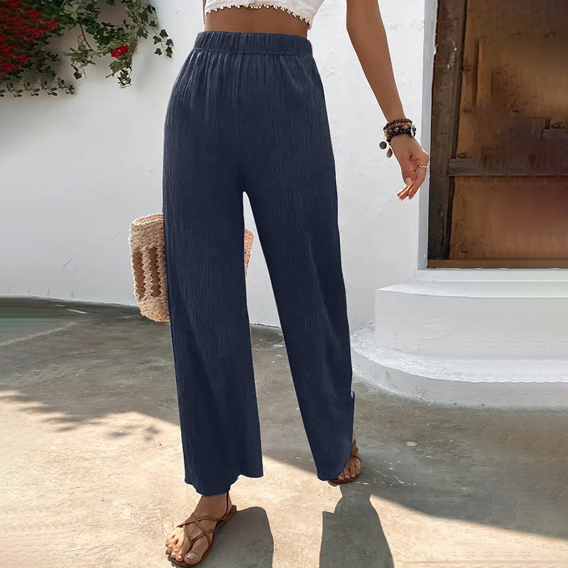Merche | Elegante Luftige Sommerhosen Damen Mit Weitem Bein