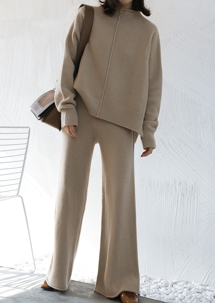 Damen Strickanzug mit weitem Bein und eleganter Passform Merchesia