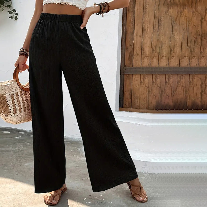 Merche | Elegante Luftige Sommerhosen Damen Mit Weitem Bein