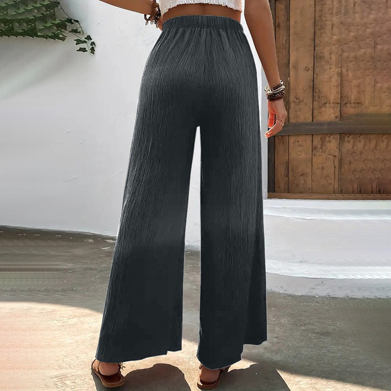 Merche | Elegante Luftige Sommerhosen Damen Mit Weitem Bein